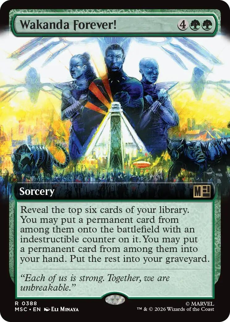 Image for Wakanda Forever! (Extended Art) (388) (Foil) (Commander: Marvel Super Heroes) (MSC) - Magic: The Gathering