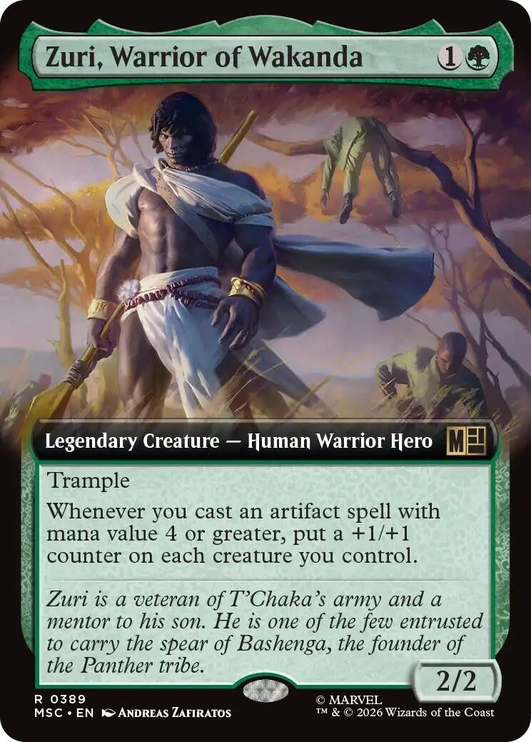 Image for Zuri, Warrior of Wakanda (Extended Art) (389) (Foil) (Commander: Marvel Super Heroes) (MSC) - Magic: The Gathering
