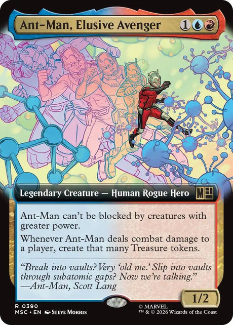 Image for Ant-Man, Elusive Avenger (Extended Art) (390) (Foil) (Commander: Marvel Super Heroes) (MSC) - Magic: The Gathering