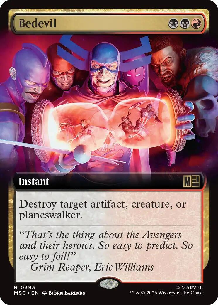 Image for Bedevil (Extended Art) (393) (Commander: Marvel Super Heroes) (MSC) - Magic: The Gathering