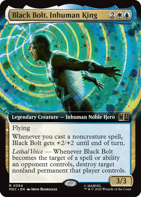 Image for Black Bolt, Inhuman King (Extended Art) (394) (Foil) (Commander: Marvel Super Heroes) (MSC) - Magic: The Gathering