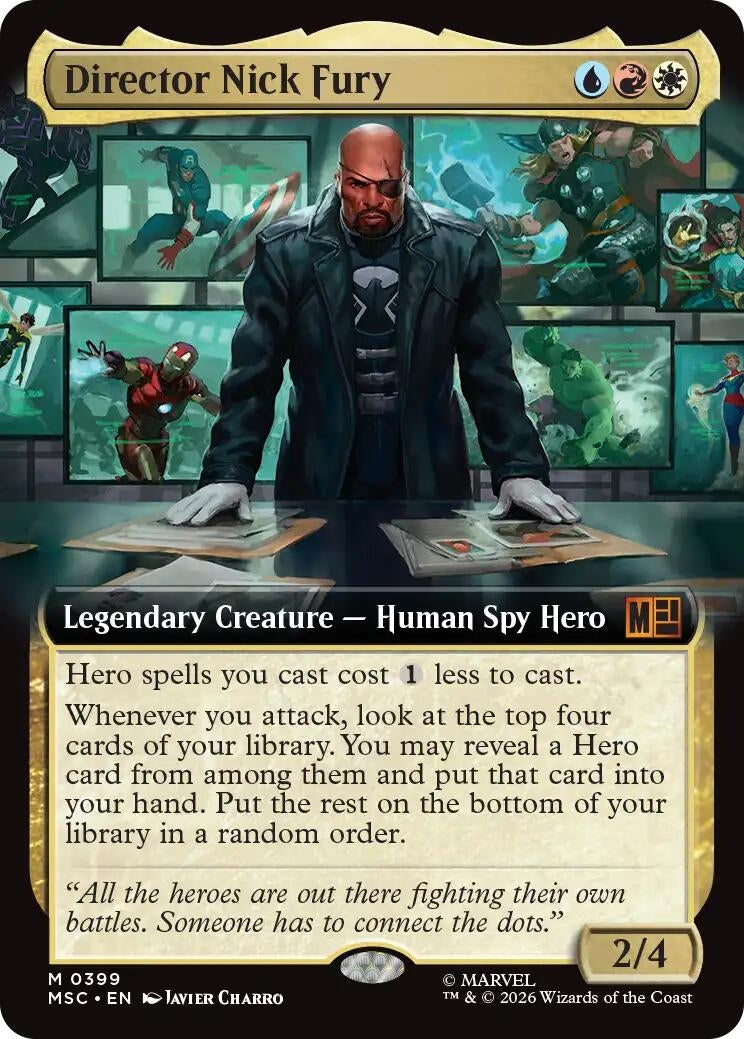 Image for Director Nick Fury (Extended Art) (399) (Foil) (Commander: Marvel Super Heroes) (MSC) - Magic: The Gathering