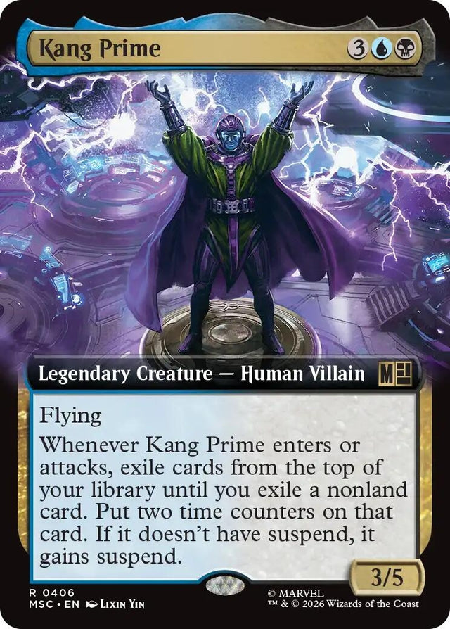 Image for Kang Prime (Extended Art) (406) (Foil) (Commander: Marvel Super Heroes) (MSC) - Magic: The Gathering