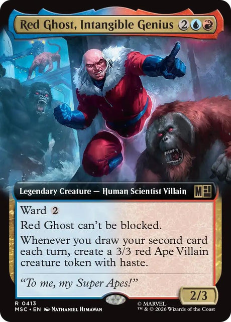Image for Red Ghost, Intangible Genius (Extended Art) (413) (Foil) (Commander: Marvel Super Heroes) (MSC) - Magic: The Gathering