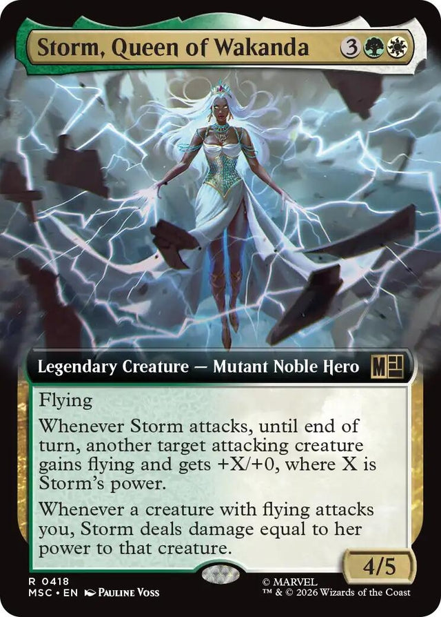 Image for Storm, Queen of Wakanda (Extended Art) (418) (Commander: Marvel Super Heroes) (MSC) - Magic: The Gathering