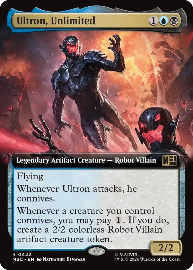 Image for Ultron, Unlimited (Extended Art) (422) (Foil) (Commander: Marvel Super Heroes) (MSC) - Magic: The Gathering