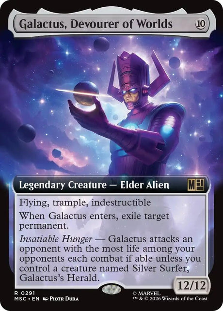 Image for Galactus, Devourer of Worlds (Extended Art) (291) (Commander: Marvel Super Heroes) (MSC) - Magic: The Gathering