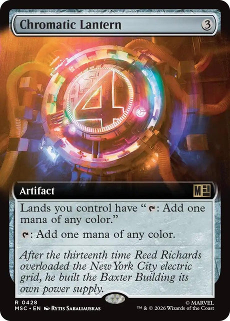 Image for Chromatic Lantern (Extended Art) (428) (Foil) (Commander: Marvel Super Heroes) (MSC) - Magic: The Gathering