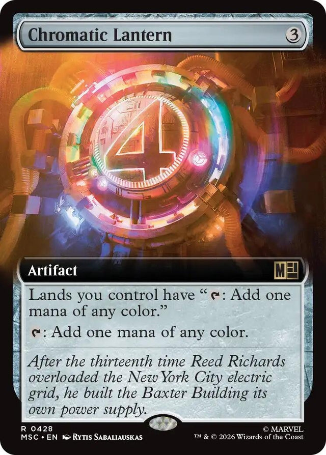 Image for Chromatic Lantern (Extended Art) (428) (Foil) (Commander: Marvel Super Heroes) (MSC) - Magic: The Gathering