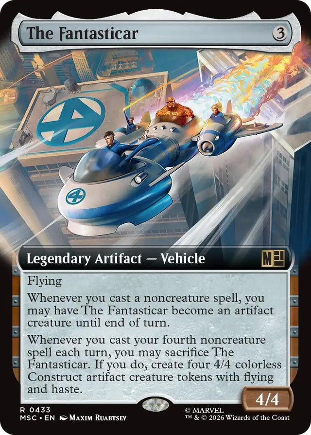 Image for The Fantasticar (Extended Art) (433) (Foil) (Commander: Marvel Super Heroes) (MSC) - Magic: The Gathering