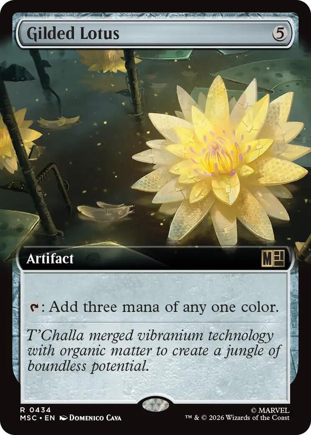 Image for Gilded Lotus (Extended Art) (434) (Foil) (Commander: Marvel Super Heroes) (MSC) - Magic: The Gathering