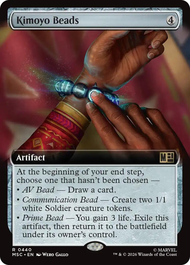 Image for Kimoyo Beads (Extended Art) (440) (Foil) (Commander: Marvel Super Heroes) (MSC) - Magic: The Gathering