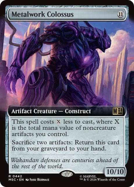Image for Metalwork Colossus (Extended Art) (442) (Commander: Marvel Super Heroes) (MSC) - Magic: The Gathering