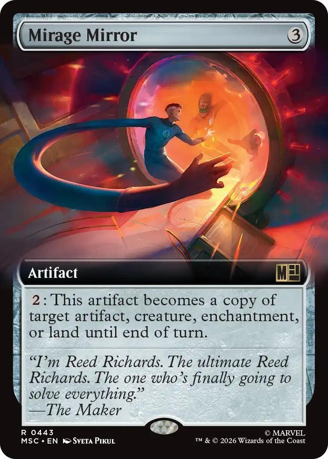 Image for Mirage Mirror (Extended Art) (443) (Foil) (Commander: Marvel Super Heroes) (MSC) - Magic: The Gathering