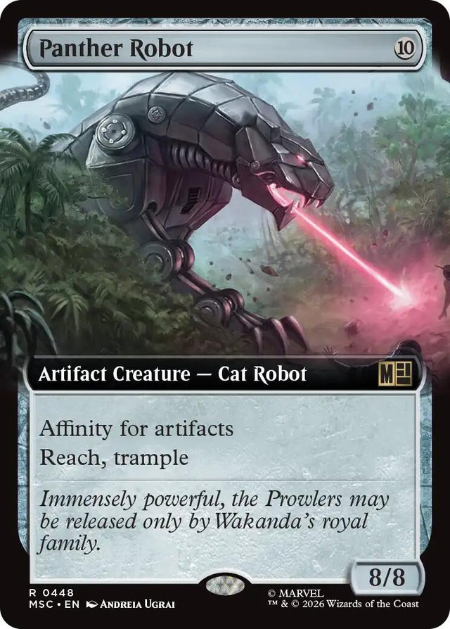 Image for Panther Robot (Extended Art) (448) (Foil) (Commander: Marvel Super Heroes) (MSC) - Magic: The Gathering