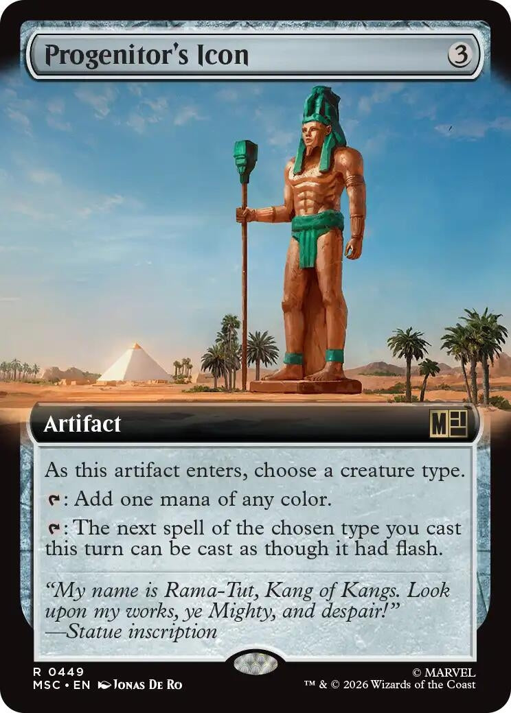 Image for Progenitor's Icon (Extended Art) (449) (Foil) (Commander: Marvel Super Heroes) (MSC) - Magic: The Gathering