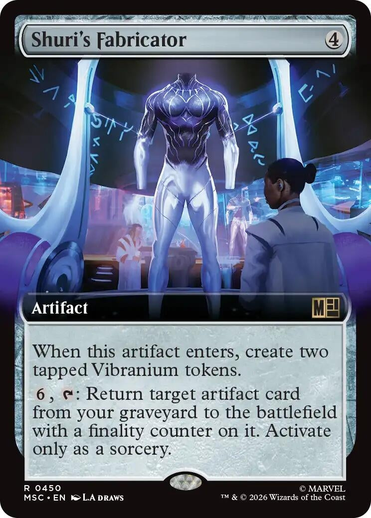 Image for Shuri's Fabricator (Extended Art) (450) (Commander: Marvel Super Heroes) (MSC) - Magic: The Gathering
