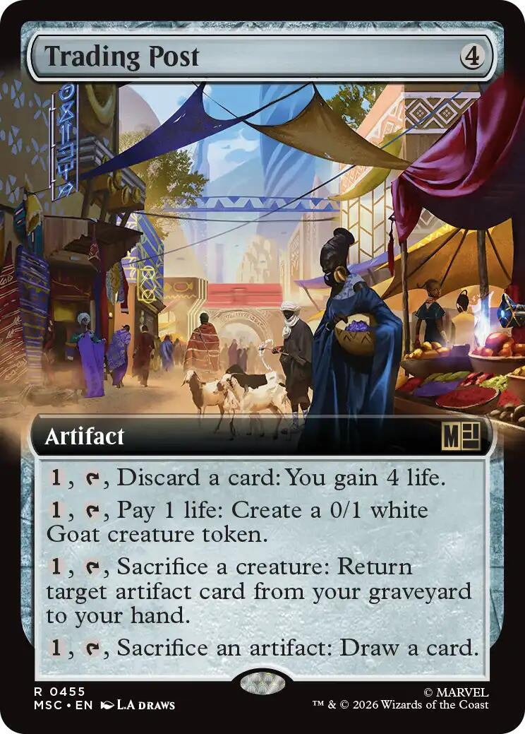 Image for Trading Post (Extended Art) (455) (Foil) (Commander: Marvel Super Heroes) (MSC) - Magic: The Gathering