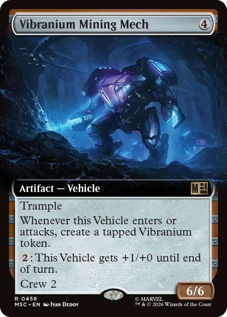 Image for Vibranium Mining Mech (Extended Art) (458) (Commander: Marvel Super Heroes) (MSC) - Magic: The Gathering