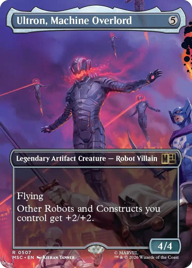 Image for Ultron, Machine Overlord (Borderless) (507) (Foil) (Commander: Marvel Super Heroes) (MSC) - Magic: The Gathering