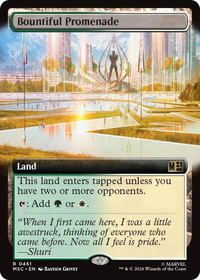 Image for Bountiful Promenade (Extended Art) (461) (Commander: Marvel Super Heroes) (MSC) - Magic: The Gathering