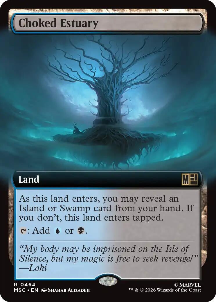Image for Choked Estuary (Extended Art) (464) (Foil) (Commander: Marvel Super Heroes) (MSC) - Magic: The Gathering