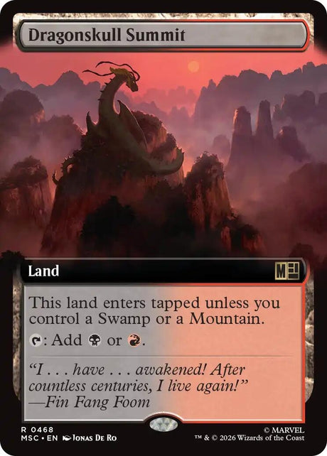Image for Dragonskull Summit (Extended Art) (468) (Foil) (Commander: Marvel Super Heroes) (MSC) - Magic: The Gathering
