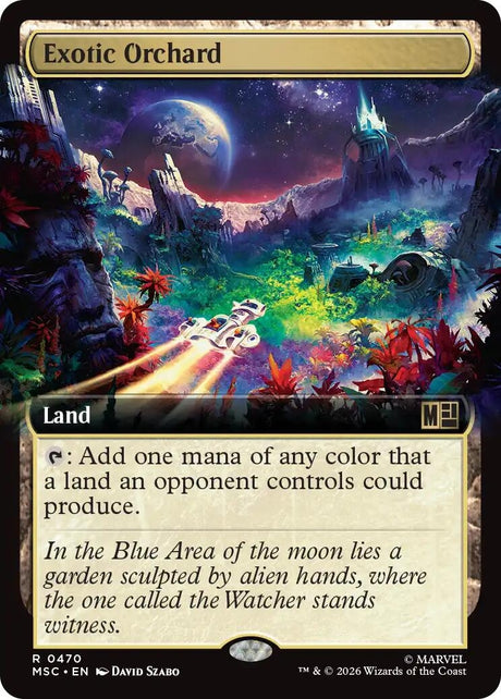 Image for Exotic Orchard (Extended Art) (470) (Foil) (Commander: Marvel Super Heroes) (MSC) - Magic: The Gathering