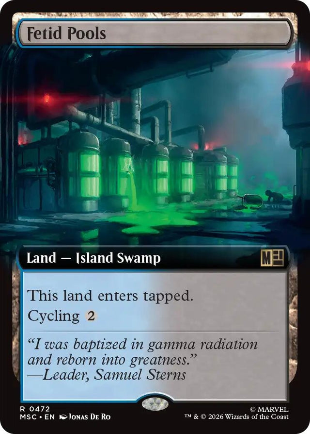 Image for Fetid Pools (Extended Art) (472) (Foil) (Commander: Marvel Super Heroes) (MSC) - Magic: The Gathering