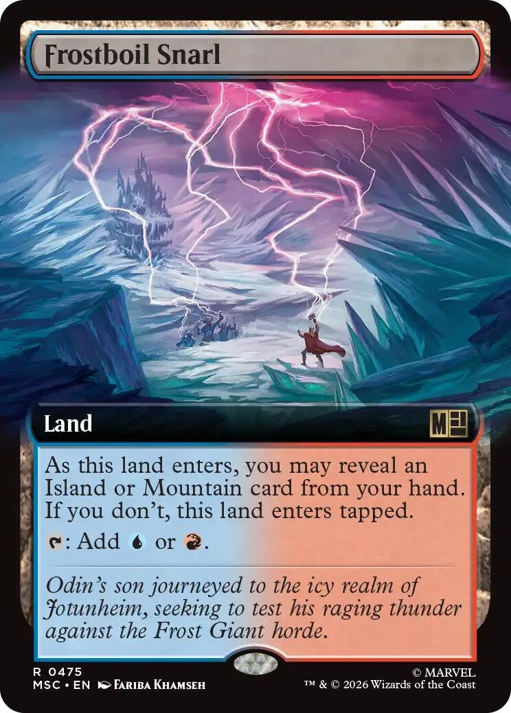 Image for Frostboil Snarl (Extended Art) (475) (Foil) (Commander: Marvel Super Heroes) (MSC) - Magic: The Gathering