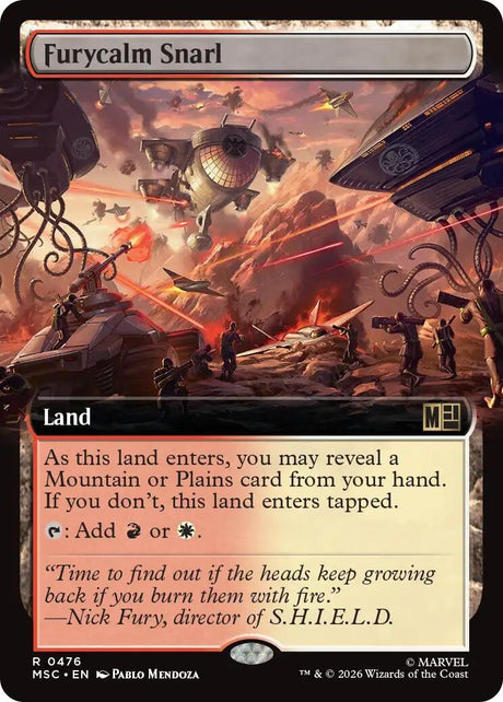 Image for Furycalm Snarl (Extended Art) (476) (Foil) (Commander: Marvel Super Heroes) (MSC) - Magic: The Gathering