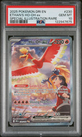 ETHAN'S HO-OH ex SPECIAL ILLUSTRATION RARE 2025 POKEMON DRI EN-DESTINED RIVALS PSA GEM MT 10