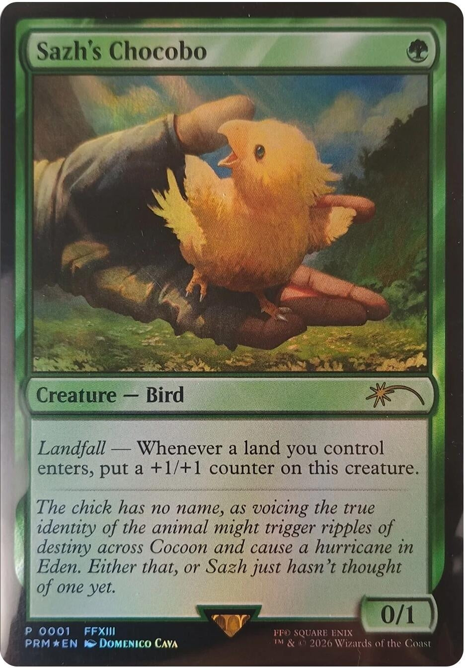 Image for Sazh's Chocobo (1) (Foil) (Unique and Miscellaneous Promos) (UMP) - Magic: The Gathering