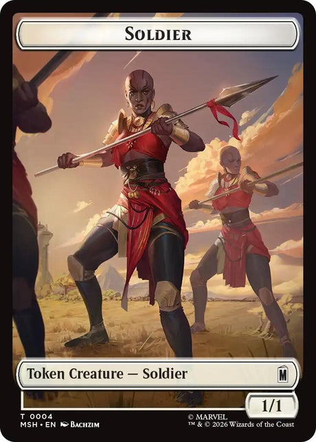 Image for Soldier // Goat Double-Sided Token (4 // 6) (Commander: Marvel Super Heroes) (MSC) - Magic: The Gathering