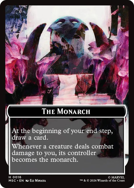 Image for The Monarch (016) // Vibranium (015) Double-Sided Token (16 // 15) (Commander: Marvel Super Heroes) (MSC) - Magic: The Gathering