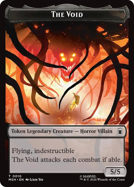 Image for The Void // Squirrel Double-Sided Token (010/014) (Foil) (Marvel Super Heroes) (MSH) - Magic: The Gathering