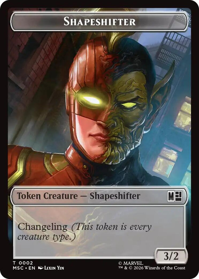 Image for Shapeshifter // Ape Villain Double-Sided Token (2 // 10) (Foil) (Commander: Marvel Super Heroes) (MSC) - Magic: The Gathering