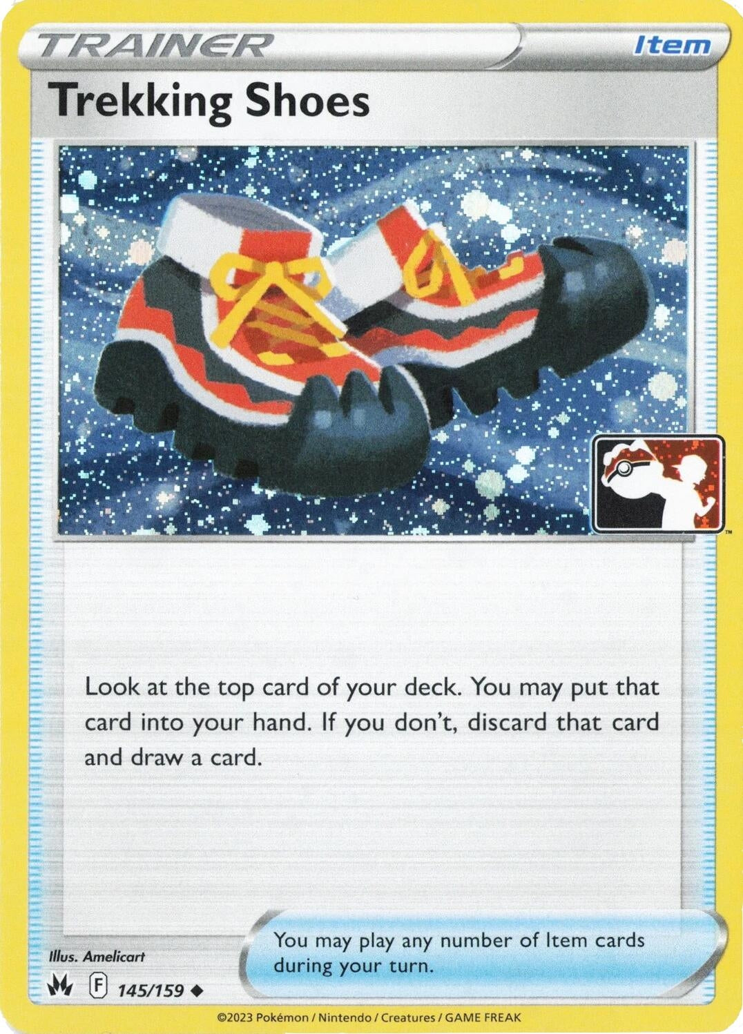 Image for Trekking Shoes - 145/159 (Cosmos Holo) (145/159) (Holofoil) (Prize Pack Series Cards) - Pokemon