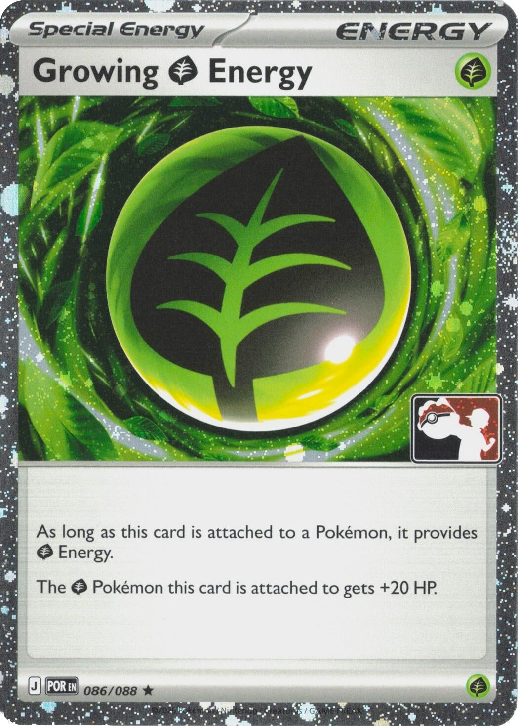 Image for Growing Grass Energy - 086/088 (Cosmos Holo) (086/088) (Holofoil) (Prize Pack Series Cards) - Pokemon