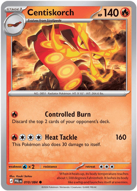 Image for Centiskorch (010/084) (ME05: Pitch Black) (ME05) - Pokemon