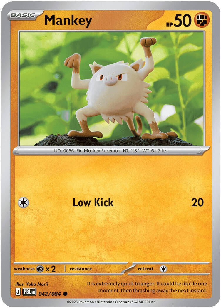 Image for Mankey (042/084) (Reverse Holofoil) (ME05: Pitch Black) (ME05) - Pokemon