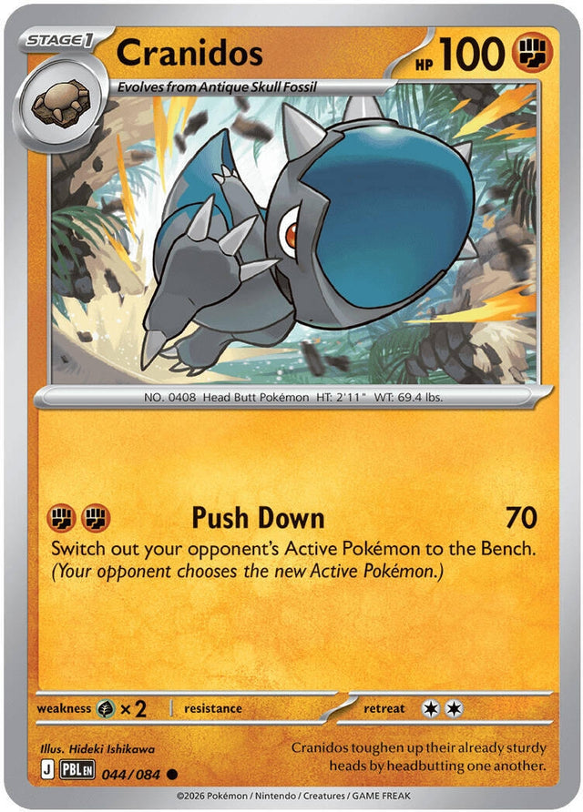 Image for Cranidos (044/084) (Reverse Holofoil) (ME05: Pitch Black) (ME05) - Pokemon