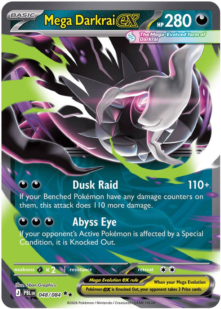 Image for Mega Darkrai ex (048/084) (Holofoil) (ME05: Pitch Black) (ME05) - Pokemon