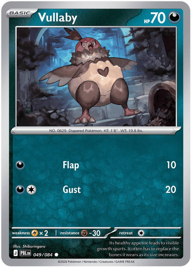 Image for Vullaby (049/084) (Reverse Holofoil) (ME05: Pitch Black) (ME05) - Pokemon