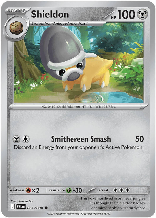 Image for Shieldon (061/084) (Reverse Holofoil) (ME05: Pitch Black) (ME05) - Pokemon