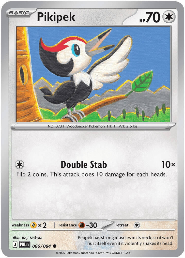 Image for Pikipek (066/084) (Reverse Holofoil) (ME05: Pitch Black) (ME05) - Pokemon