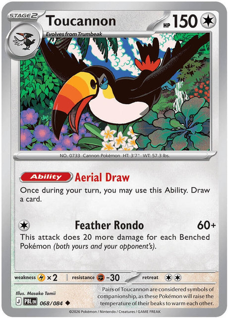 Image for Toucannon (068/084) (Reverse Holofoil) (ME05: Pitch Black) (ME05) - Pokemon