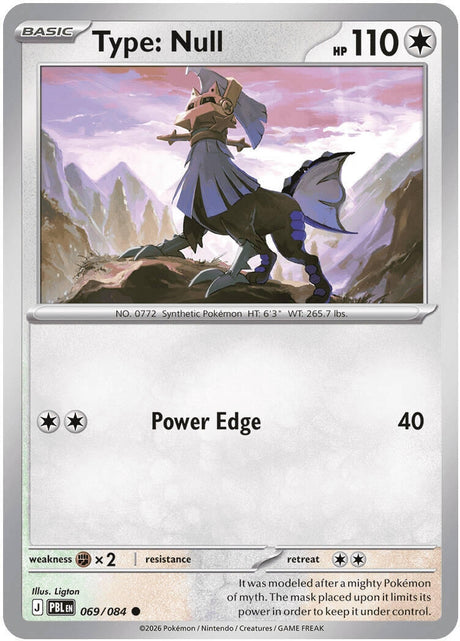 Image for Type: Null (069/084) (Reverse Holofoil) (ME05: Pitch Black) (ME05) - Pokemon