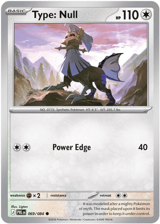 Image for Type: Null (069/084) (Reverse Holofoil) (ME05: Pitch Black) (ME05) - Pokemon
