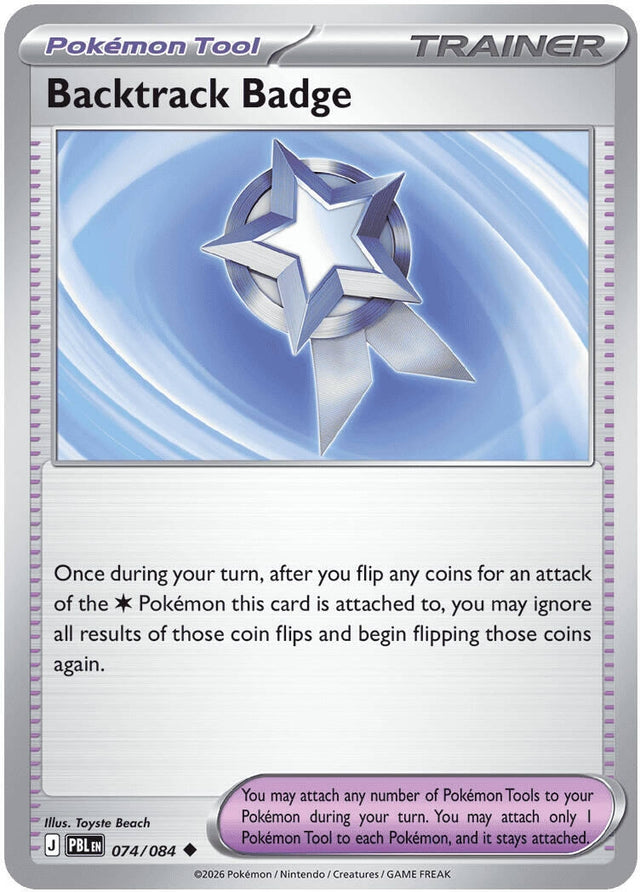 Image for Backtrack Badge (074/084) (Reverse Holofoil) (ME05: Pitch Black) (ME05) - Pokemon